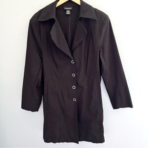 Lane Bryant Short Black Trench Coat Size 18/20
